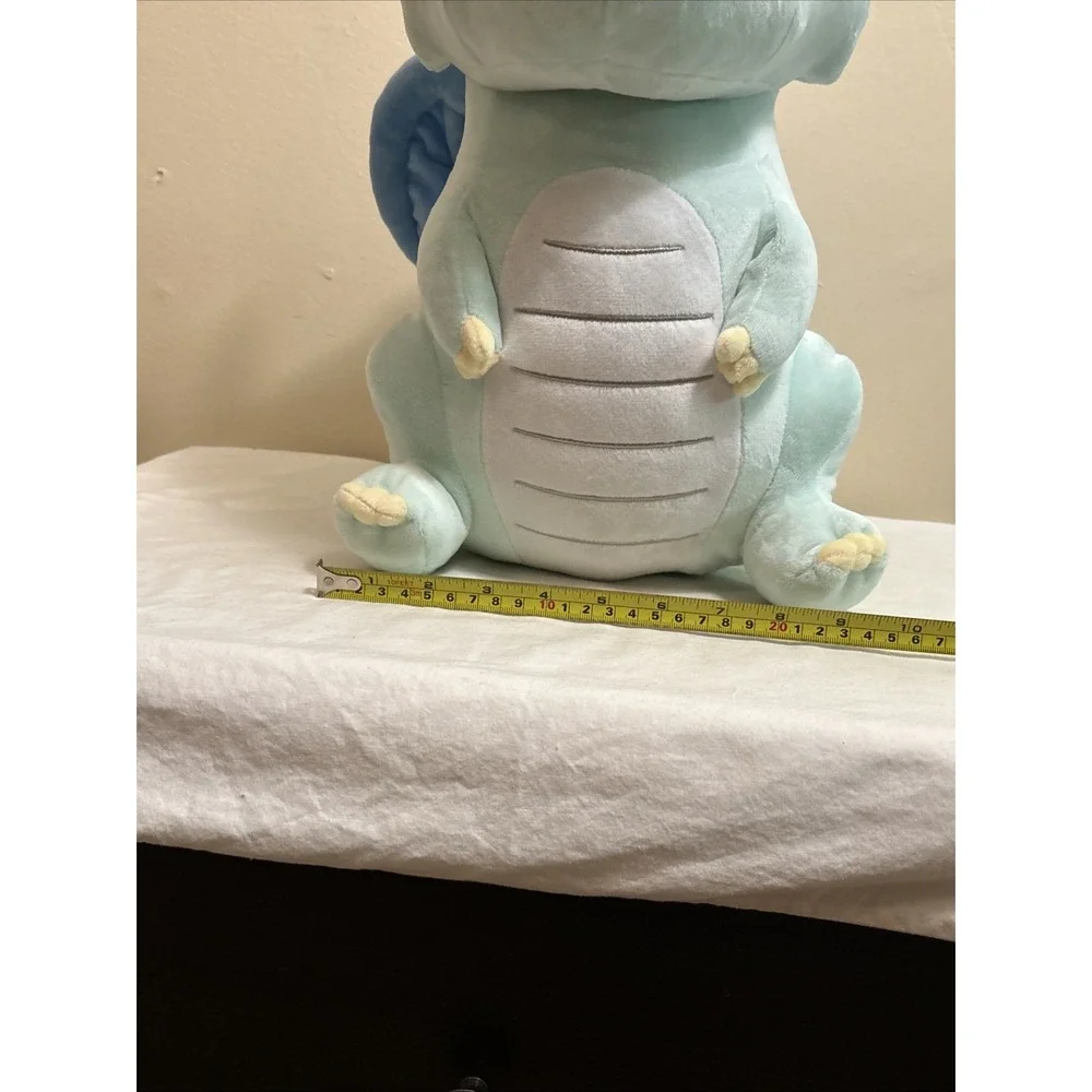 Honeymaru Dragon Plush Light Green Blue Wings Stuffed Animal Toy GS8290 16in